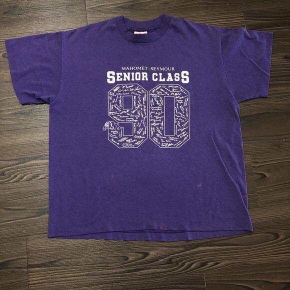 Other Other - Vintage Purple Mahomet-Seymour Class Of 1990 Graphic Tee